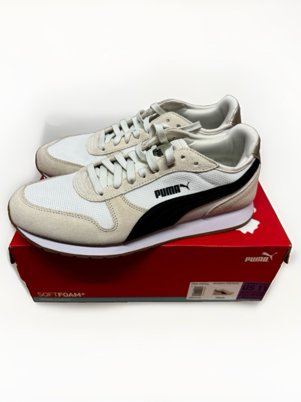Puma Women's Jogger Sneaker Athletic Shoes Cream- Size Women’s 11 - 407212 01